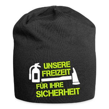 FEUERWEHR unsere Freizeit für dein Sicherheit FW33 - Jersey-Beanie - Schwarz - Vorne