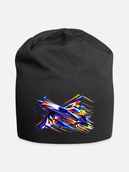 Avion de voltige 2 - Bonnet en jersey - noir