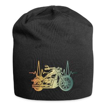 Heartbeat Motorcycle Chopper - Jersey Beanie - black - Front