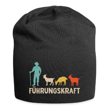 Ziegen Führungskraft Ziegenbock Landwirt Ziege - Jersey-Beanie - Schwarz - Vorne
