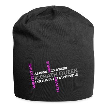 winterbader eisbader polar icebath arktis queen - Jersey-Beanie - Schwarz - Vorne
