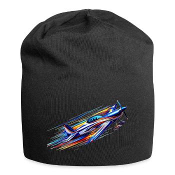 Avion de voltige - Bonnet en jersey - noir - Devant
