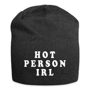 Hot person irl - Jersey Beanie - charcoal grey - Front