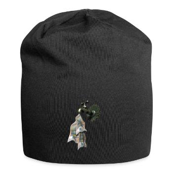 Geldhahn - Jersey-Beanie - Schwarz - Vorne