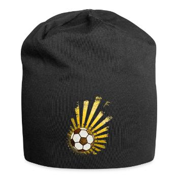 Football Design (Stars) 03 - Bonnet en jersey - noir - Devant