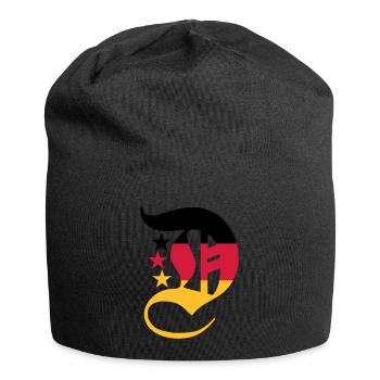 D aux couleurs nationales - Bonnet en jersey - noir - Devant