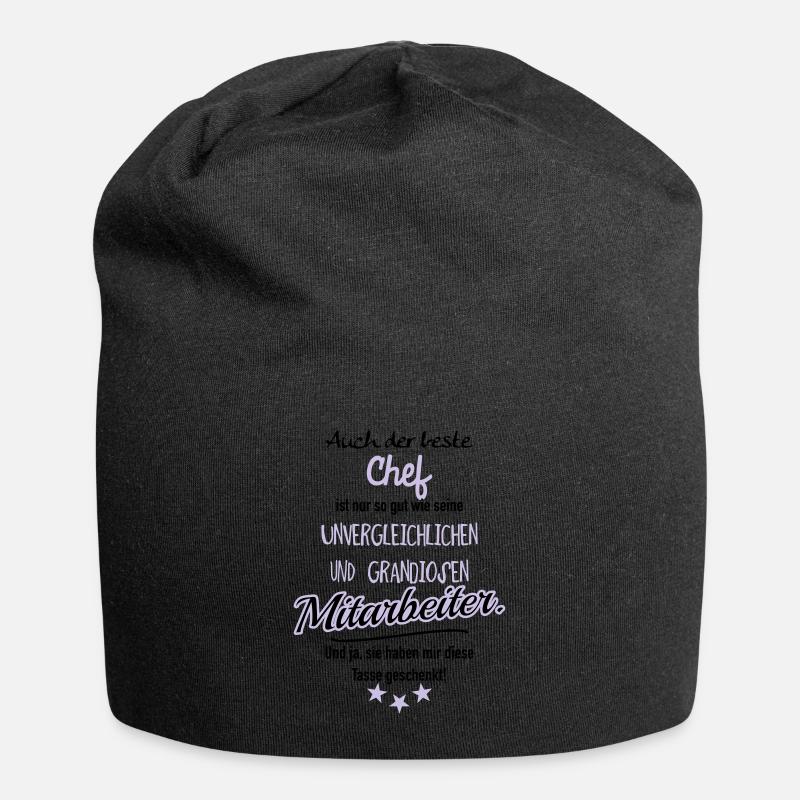 bester Chef grandiose Mitarbeiter - Jersey-Beanie - Schwarz