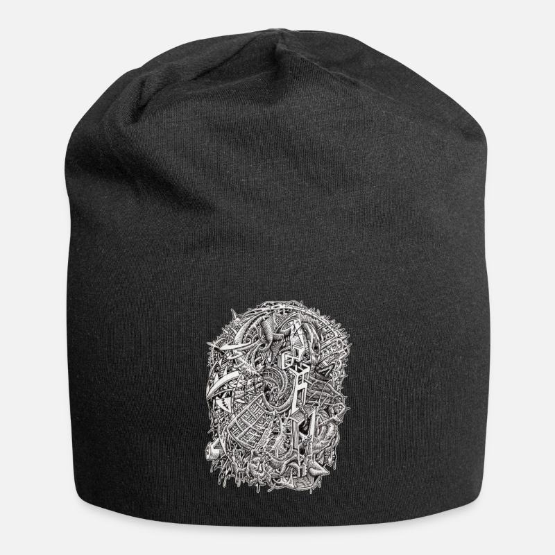 Weirdhead par Brian Benson - Bonnet en jersey - noir