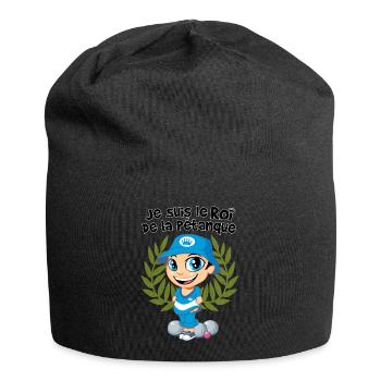 König der Schalen - Jersey-Beanie - Schwarz - Vorne