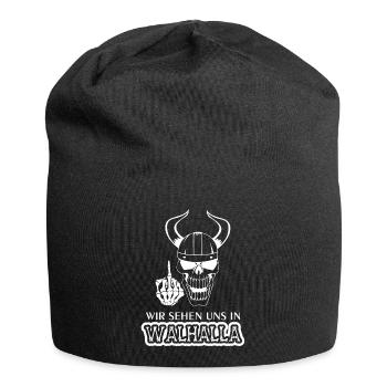 Wir sehen uns in Walhalla - Jersey-Beanie - Schwarz - Vorne