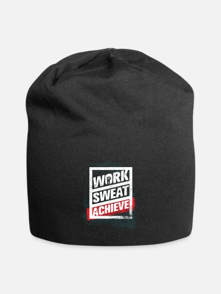 Fitness Lifestyle Workout Gym - Jersey-Beanie - Schwarz