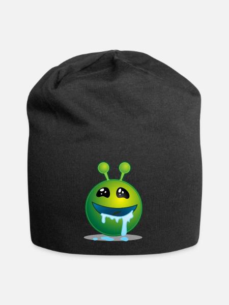Green Monster - Jersey Beanie - black