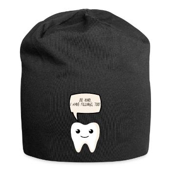 Dentiste: Be Kind, je obturations, aussi! - Bonnet en jersey - noir - Devant