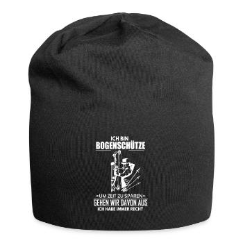 Bogenschütze - Jersey-Beanie - Schwarz - Vorne