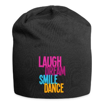 Laugh Dream Smile Dance - Dance Shirts - Jersey-Beanie - Schwarz - Vorne