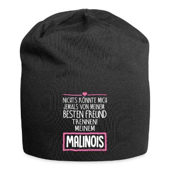 Malinois Hund Geschenk T-Shirt Bester Freund - Jersey-Beanie - Schwarz - Vorne