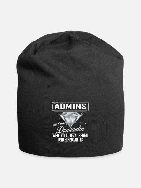 ADMINS - DM - Jersey-Beanie - Schwarz