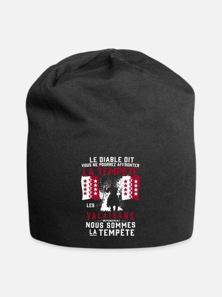 Tempête Valaisans - Bonnet en jersey - noir