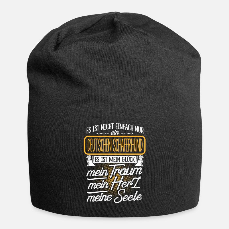 SCHÄFERHUND - Traum - Jersey-Beanie - Schwarz