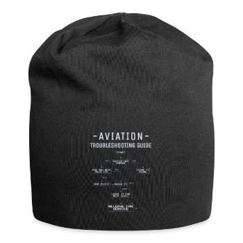 Aviation Troubleshooting Guide Gift - Jersey Beanie - black - Front