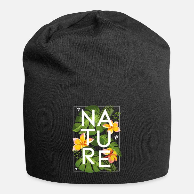 JUNGLE BLACK - Jersey-Beanie - Schwarz