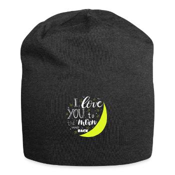 I Love You To The Moon And Back - Jersey Beanie - charcoal grey - Front