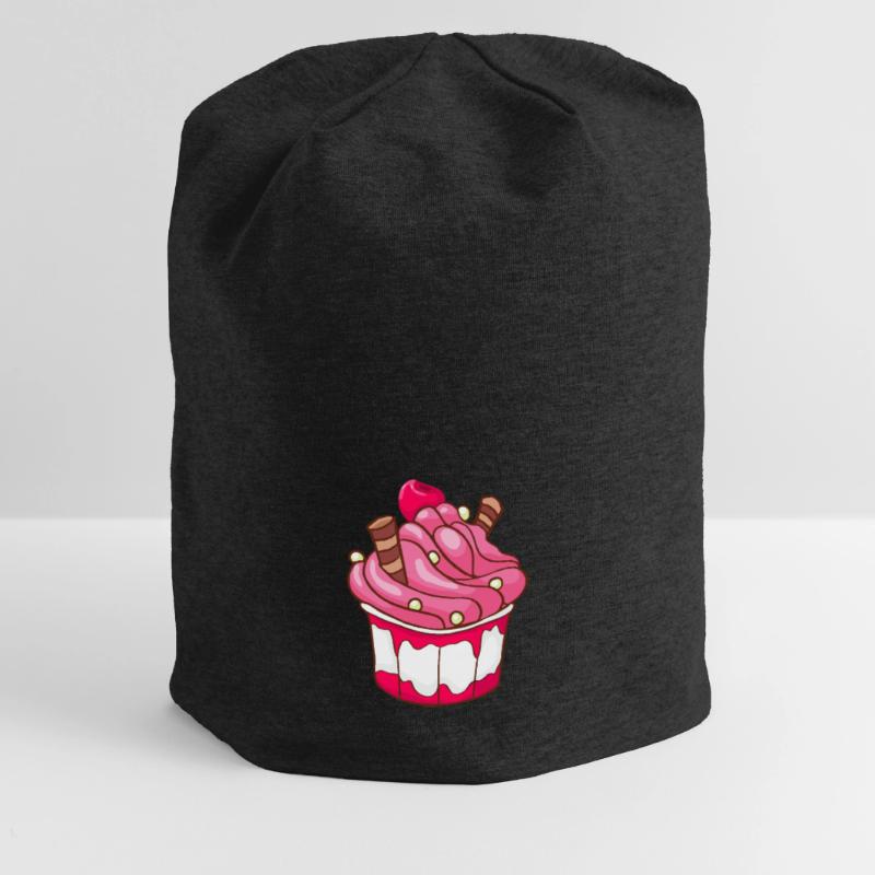 Eis Speiseeis Eiskrem Eiscreme Kugeleis Eisbecher Jersey-Beanie