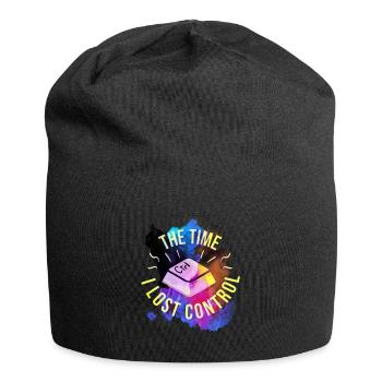 Die Zeit keiner Kontrolle Ctrl Art Design - Jersey-Beanie - Schwarz - Vorne