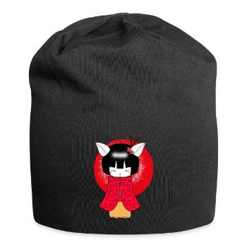 Little cat Geisha Japanese - Jersey Beanie - black - Front