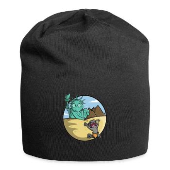 Planter les chats - Bonnet en jersey - noir - Devant