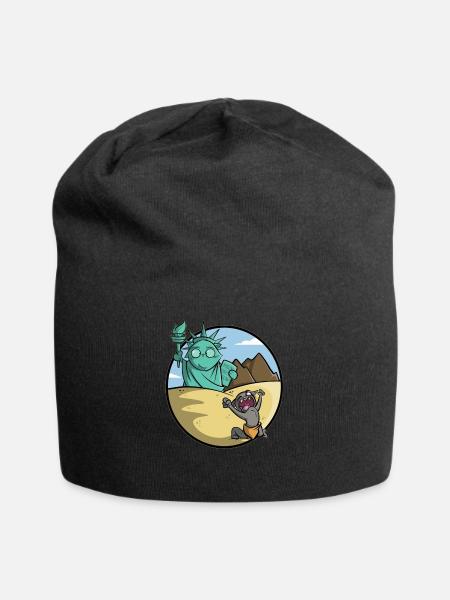 Plant der Katzen - Jersey-Beanie - Schwarz