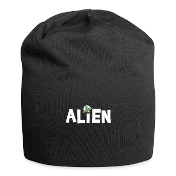Alien spaceship - Jersey Beanie - black - Front
