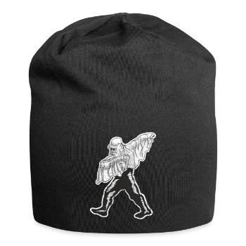 Dabbing Bigfoot in Halloween Ghost Costume - Jersey-Beanie - Schwarz - Vorne