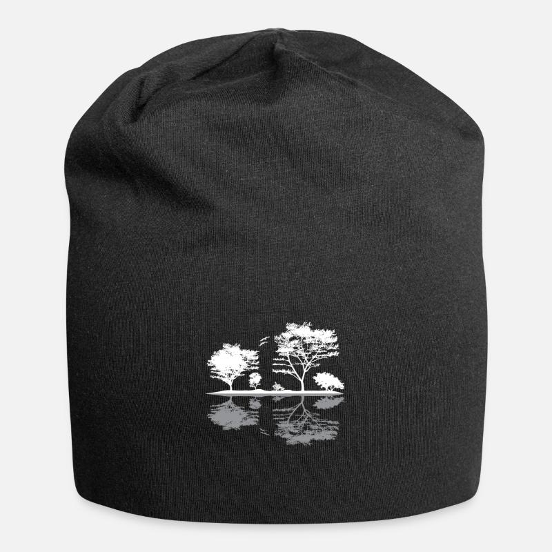 nature - Jersey Beanie - black