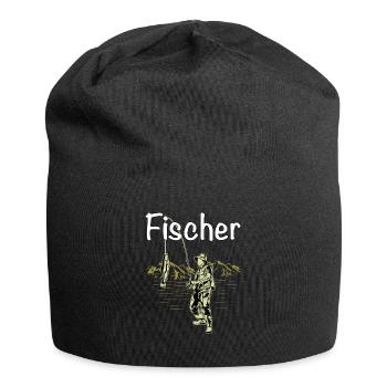fishermen fishing - Jersey Beanie - black - Front