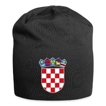 Hrvatski Grb Croatia Flag Kroatien Flagge Hrvatska - Jersey-Beanie - Schwarz - Vorne