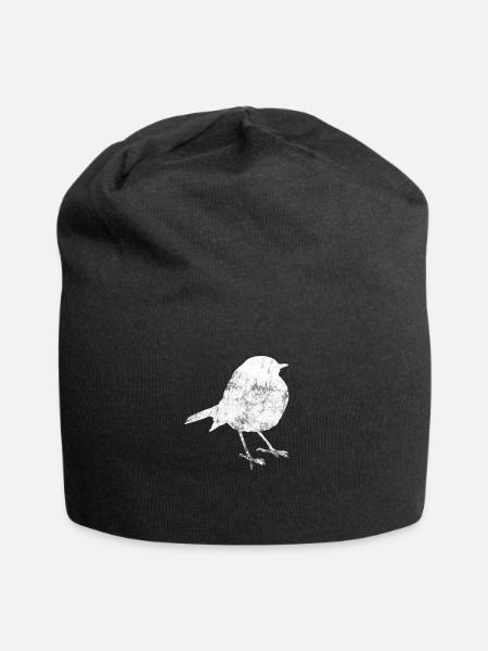 Vogel Verein beobachten - Jersey-Beanie - Schwarz