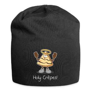 Holy Crêpes ! Design - Bonnet en jersey - noir - Devant