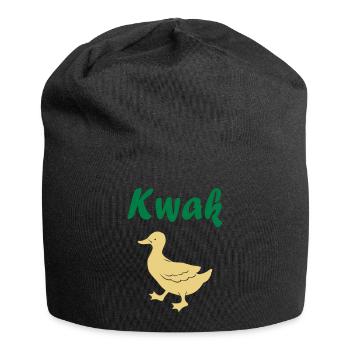 Kwak Ente Duck Enten Geschenk QuitscheenteEnten, D - Jersey-Beanie - Schwarz - Vorne