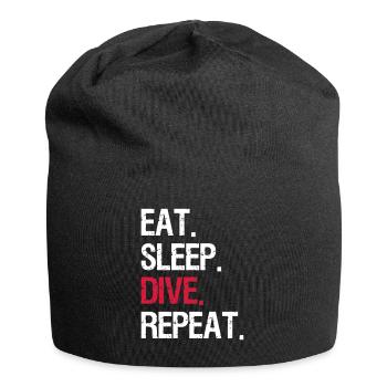 Mangez Sommeil Répéter Plongée - Bonnet en jersey - noir - Devant