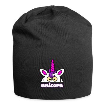Chemise de licorne - Bonnet en jersey - noir - Devant