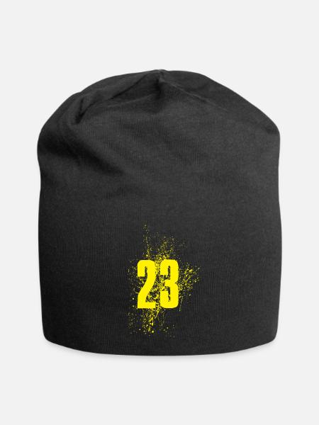 Number 23 - Jersey-Beanie - Schwarz