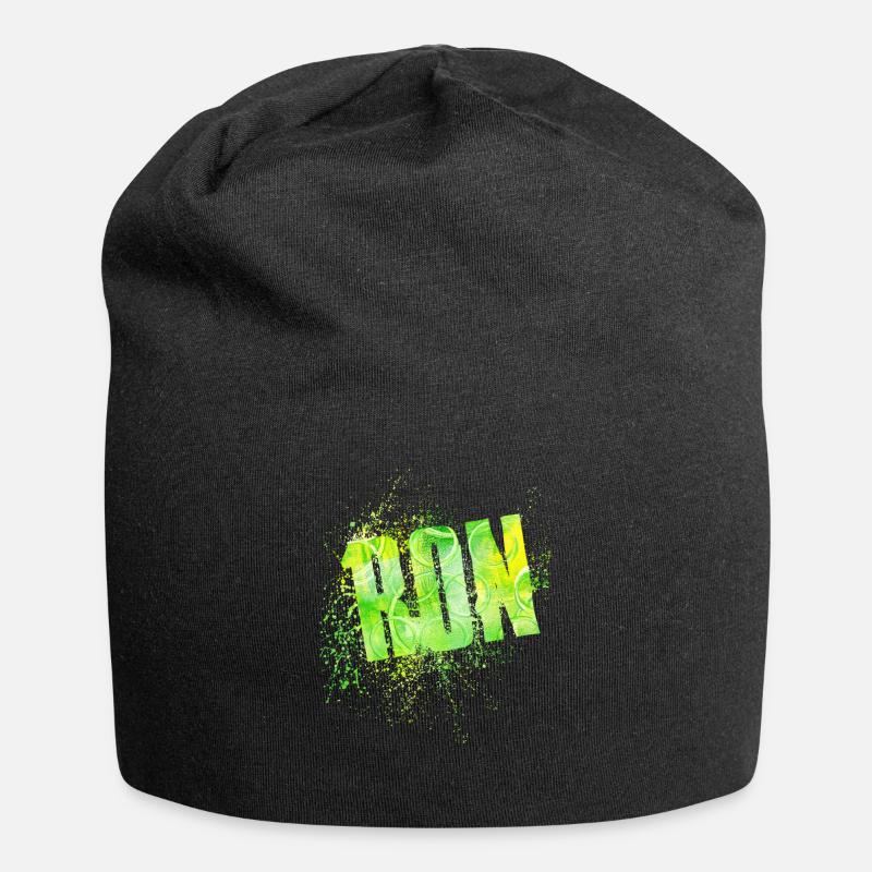 Ron - Jersey Beanie - black