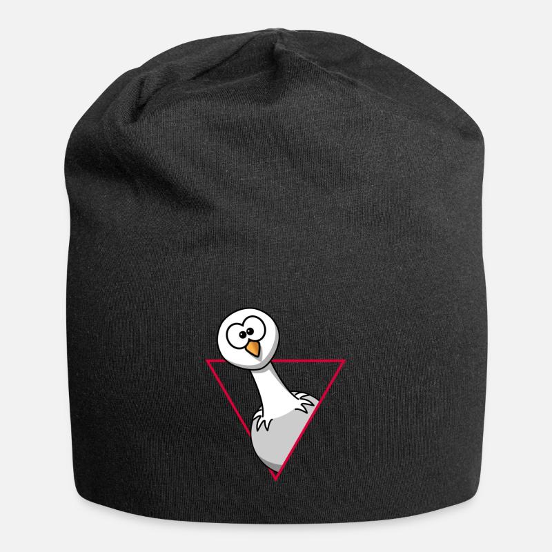 Moin I Moin Moin I Leuchturm I Geschenk I Küste - Jersey-Beanie - Schwarz