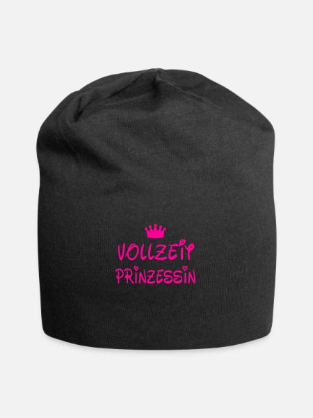 Vollzeit Prinzessin - Jersey-Beanie - Schwarz
