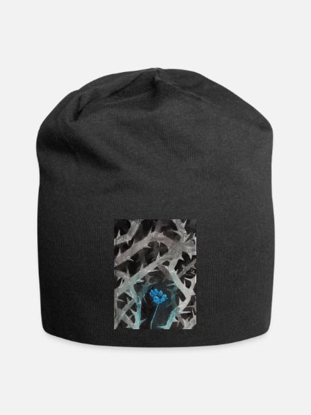 Precious Blue - Jersey Beanie - black