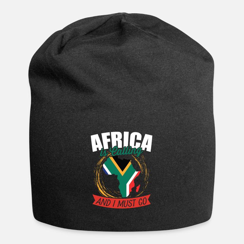 Afrika Ruf - Jersey-Beanie - Schwarz