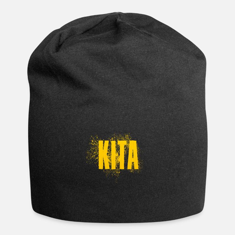 Kita - Jersey-Beanie - Schwarz