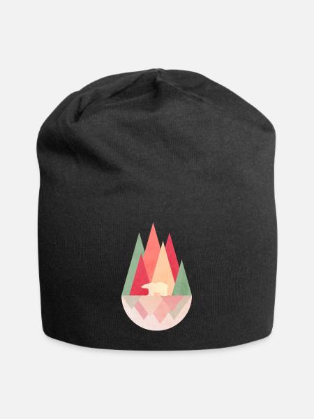 Paysage abstrait - Bonnet en jersey - noir
