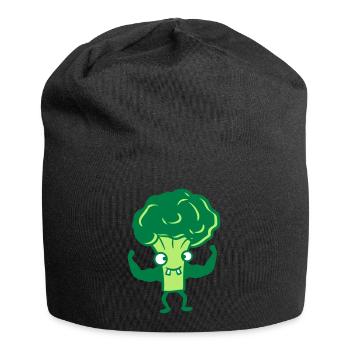 brokkoli bodybuilder stark muskeln gesund vitamine - Jersey-Beanie - Schwarz - Vorne